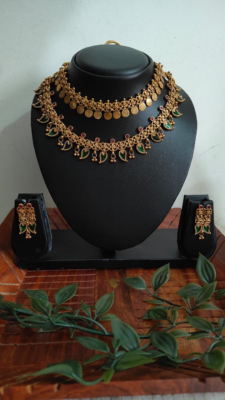 Kaasi Palakka - 2 Layer in 1 Necklace