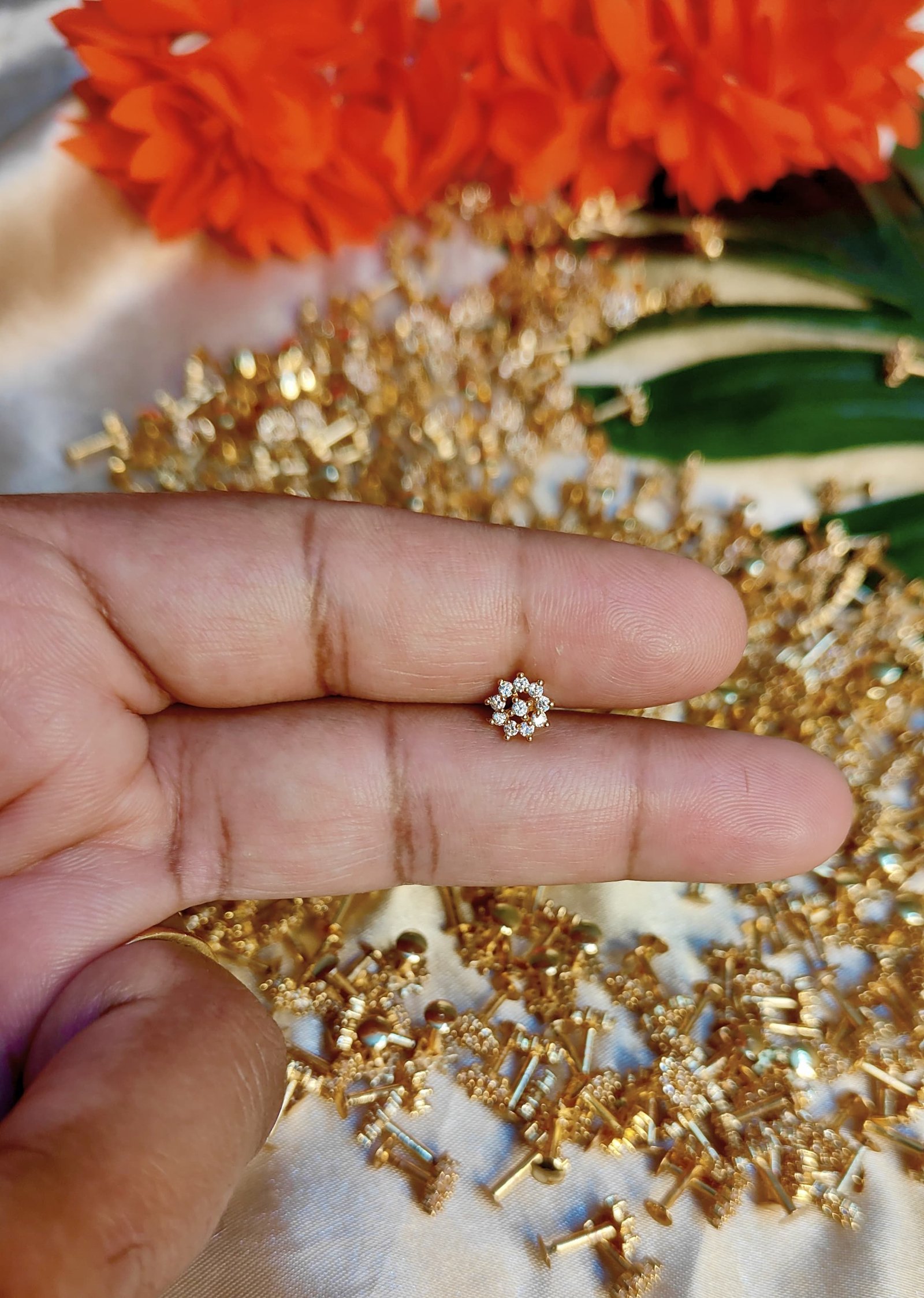 Mulla Gold Plated Nosepin