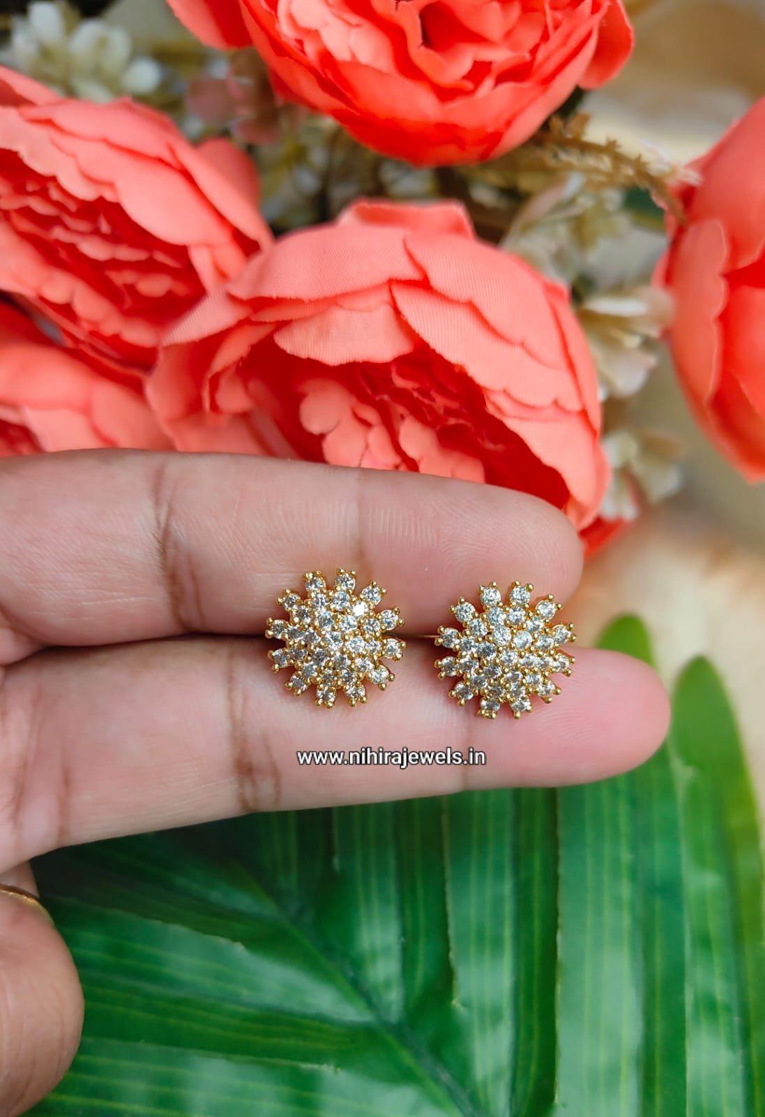 Manju Earring Design 7 - White