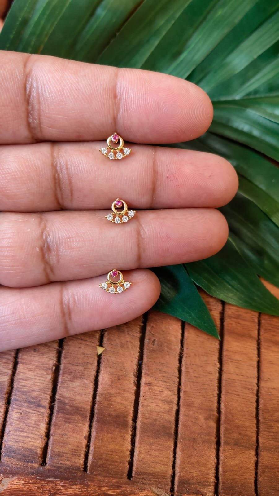 Chandrika Ruby White Stones