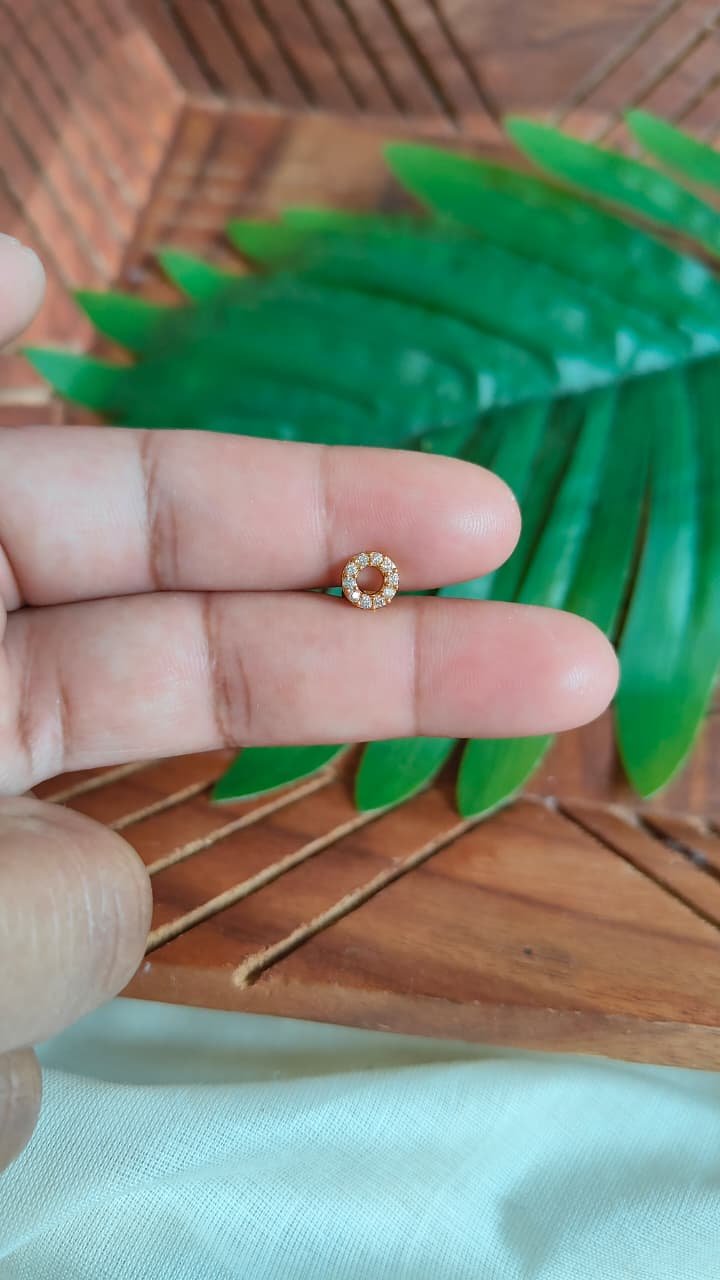 Round Earring - 1 Pair