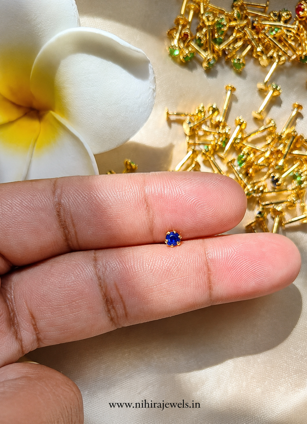 Tale Blue Stone Nosepin