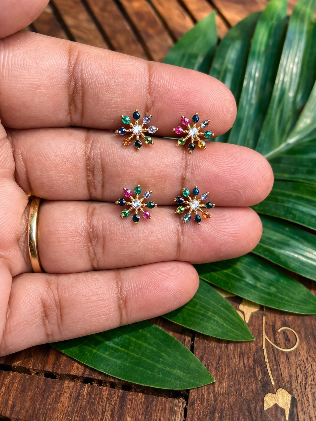 Navarathna Earring - 1 Pair