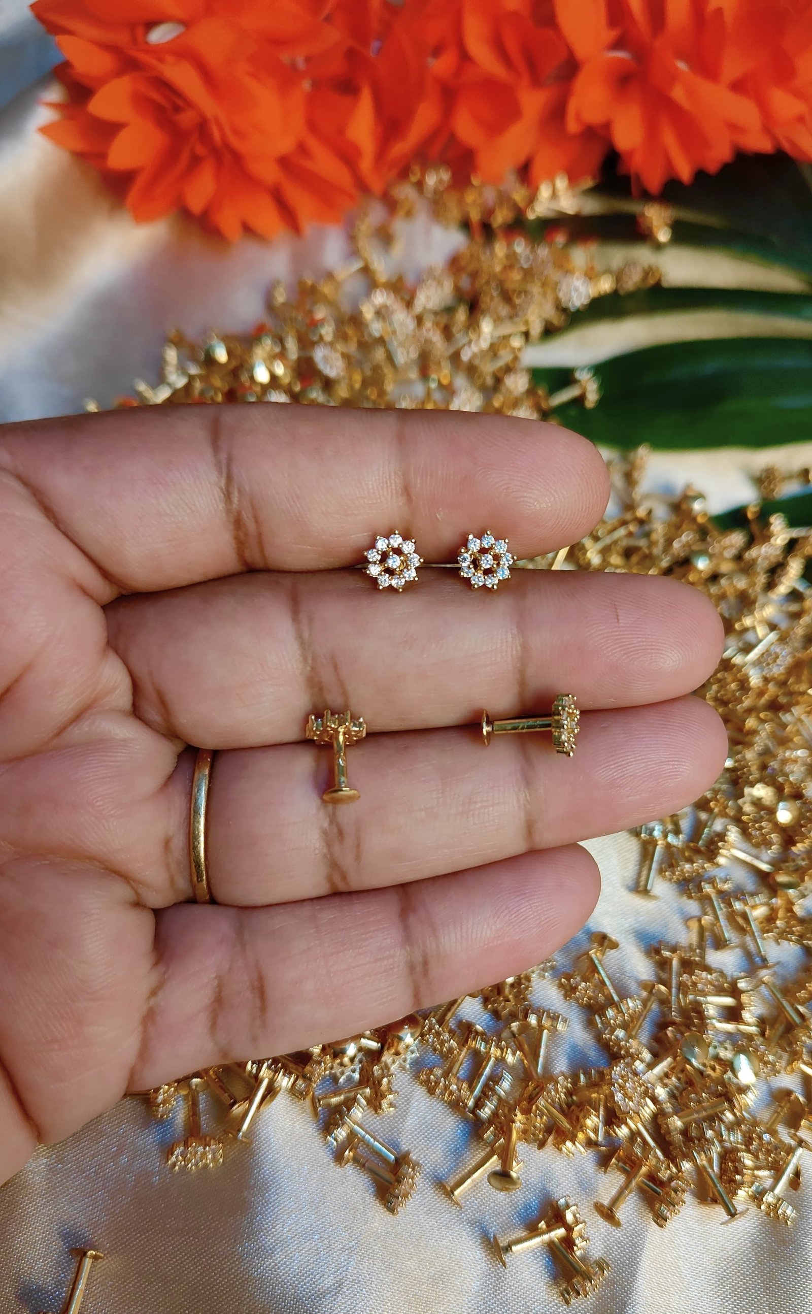 Mulla Gold Plated Earring