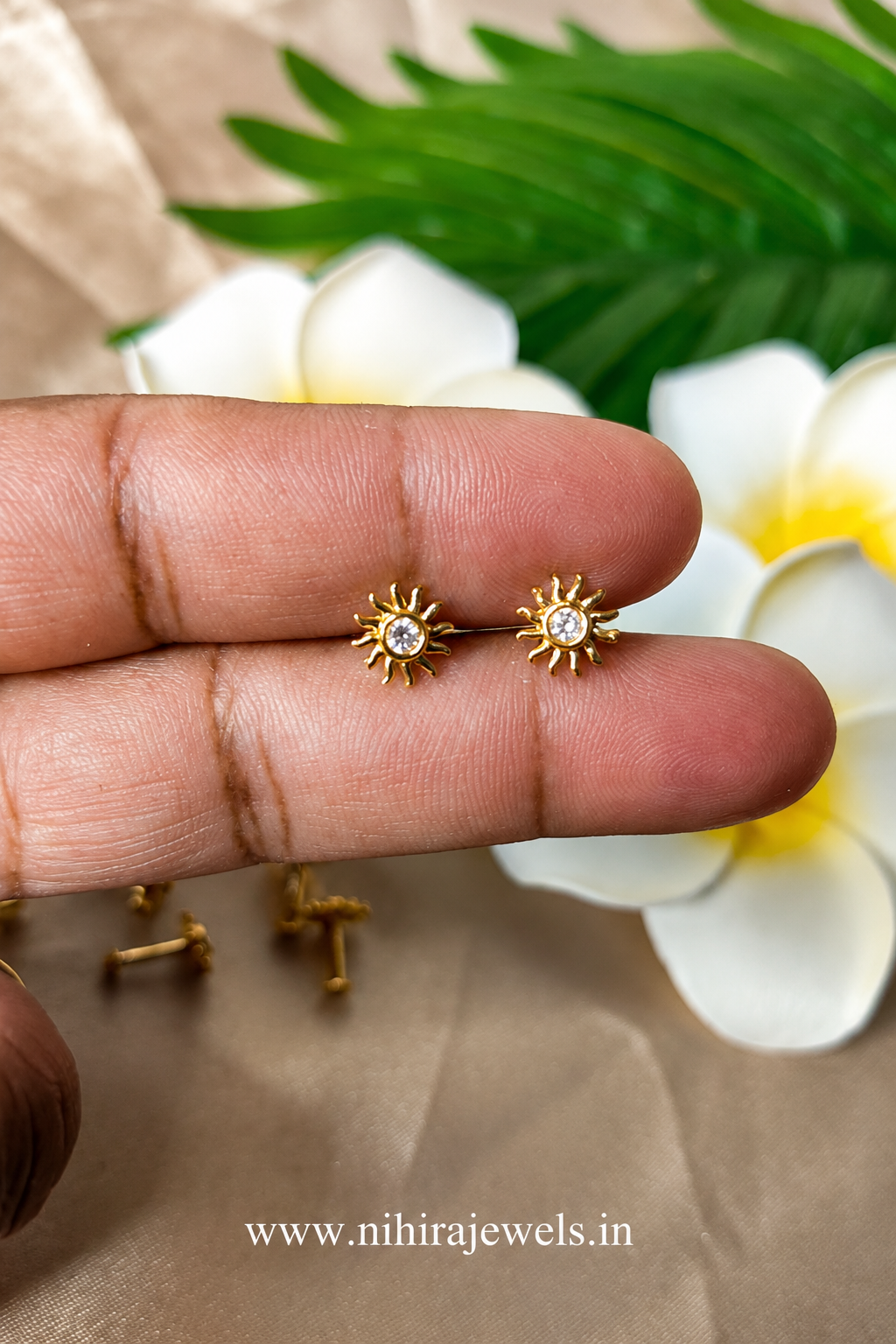 Sunflower Earstud