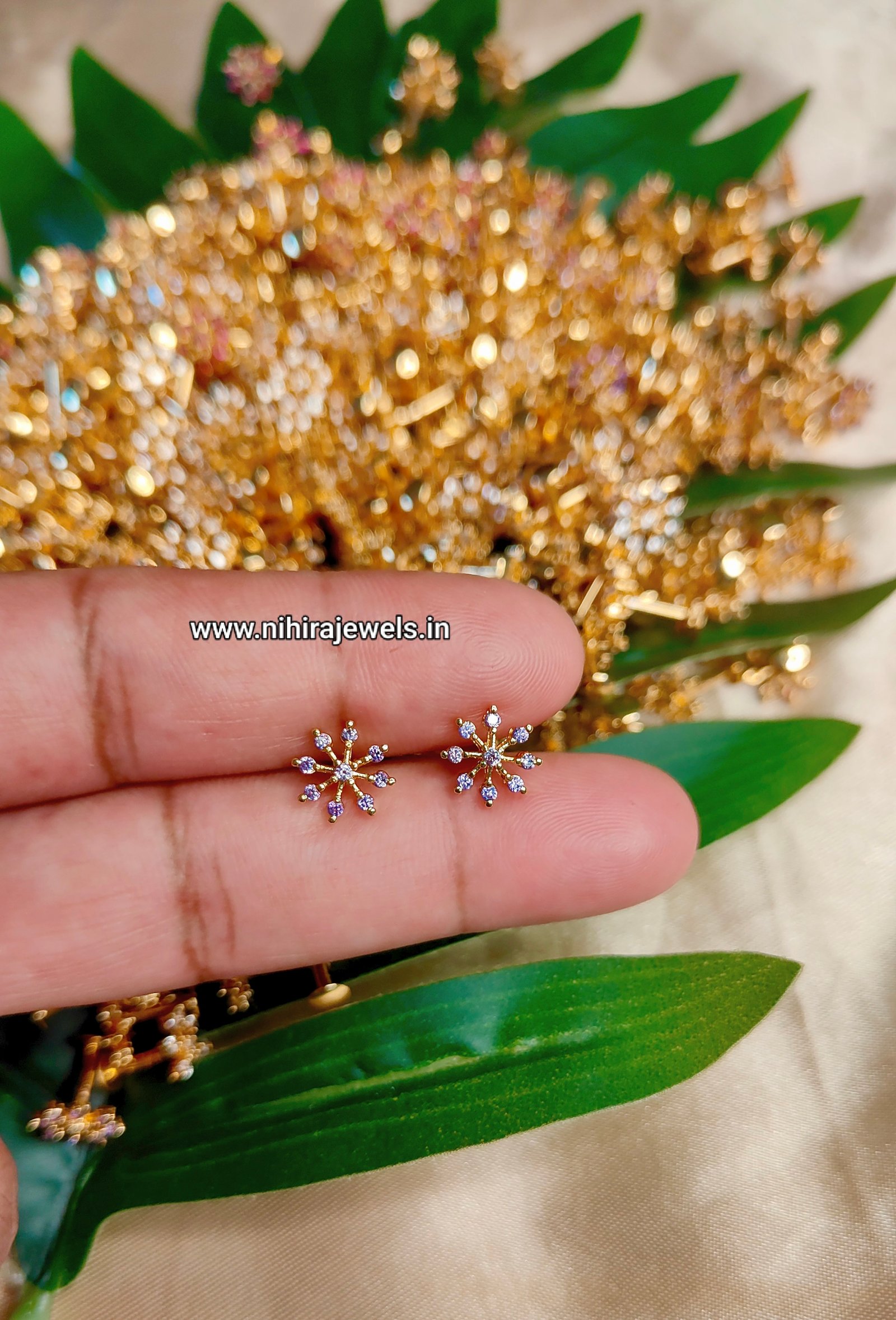 Flower Earstud Lavender