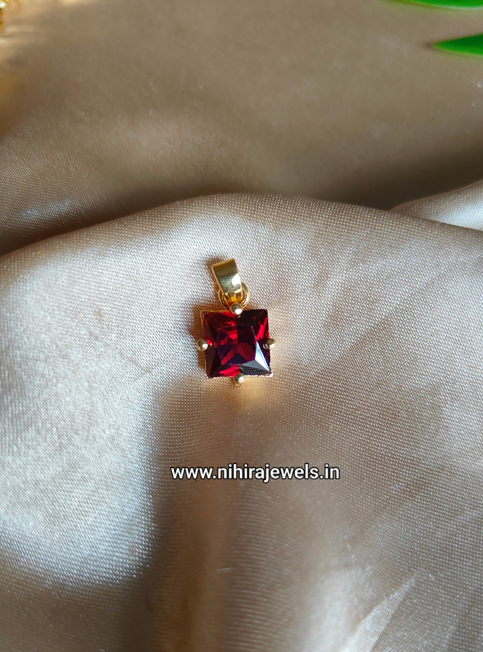 Ruby Maroon Pendant