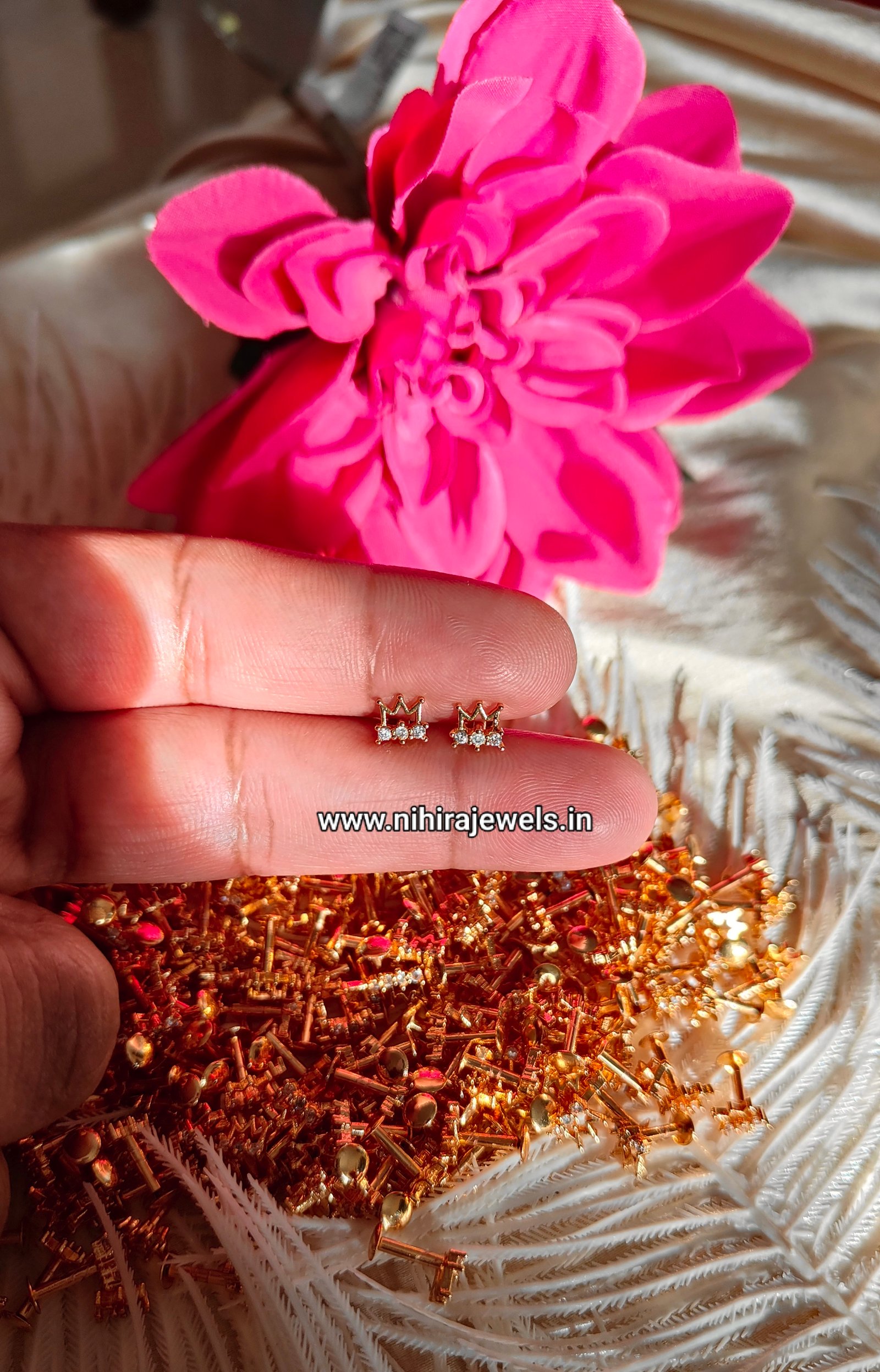 Crown Stone Earstud
